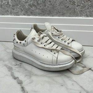 Alexander McQueen sneakers white studded size 38.5